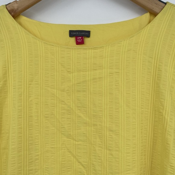 NWT Vince Camuto‎ Orange Ruffle Flutter Sleeve Dress Size 10 Women - Picture 2 of 9